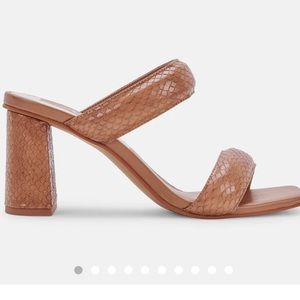 Dolce Vita, Pascoe Heel, size 8.5, luggage embossed stella, worn a few times!